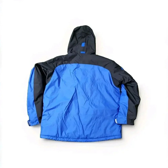 Large Columbia XCO Full Zip Black Blue Storm Dry Hooded Jacket - Picture 2 of 9